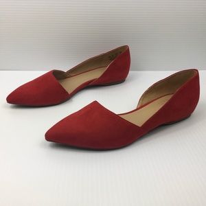 Naturalizer Tennessee d'Orsay Flats in Red NEW